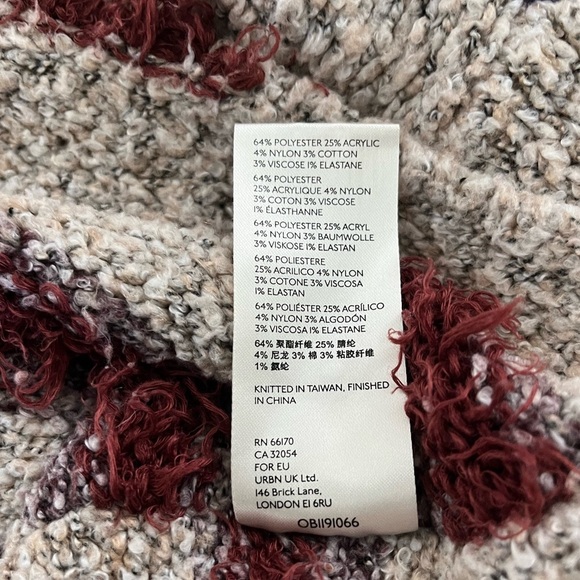 Free People/ Popcorn Knit/ Tunic sweater/ Jumper/ Oversized/ Size US XS - Picture 10 of 12